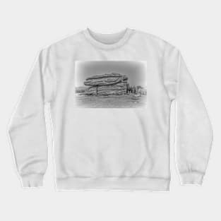 Combestone Tor Dartmoor Devon Crewneck Sweatshirt